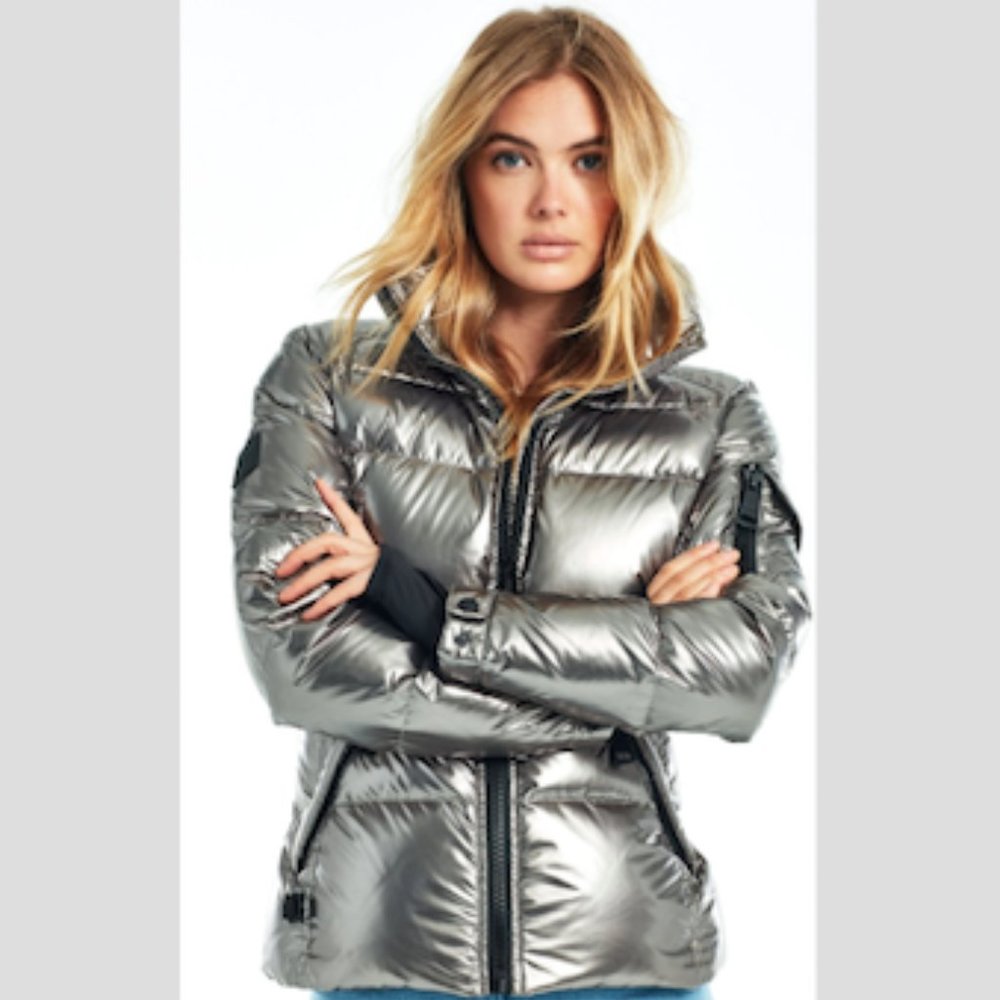 Sam Womens Gunmetal Freestyle Coat Size Small